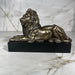 lion on plinth sculpture 
