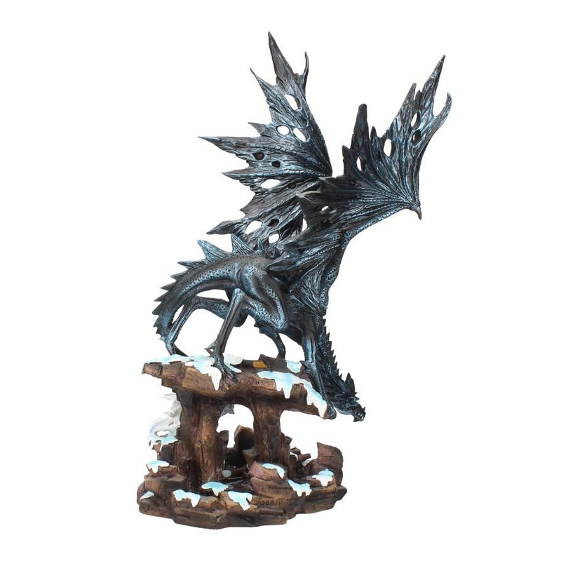 Winter Dragon Statue-Black