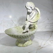 cherub birdbath 