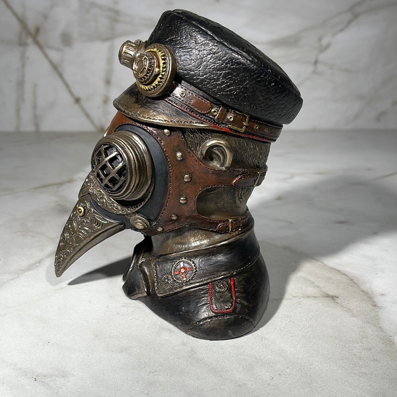 steampunk decor-plague doctor statue