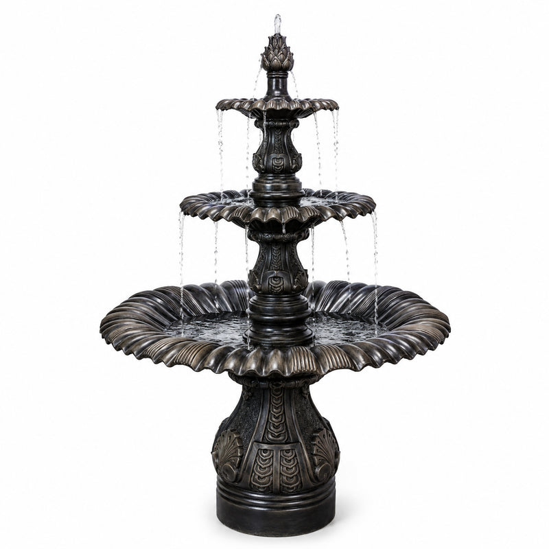 Elegante Tiered Bronze Fountain