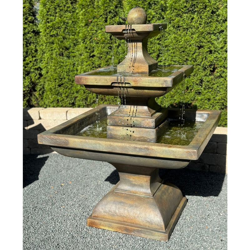 Tall Equinox Fountain- Cast Stone