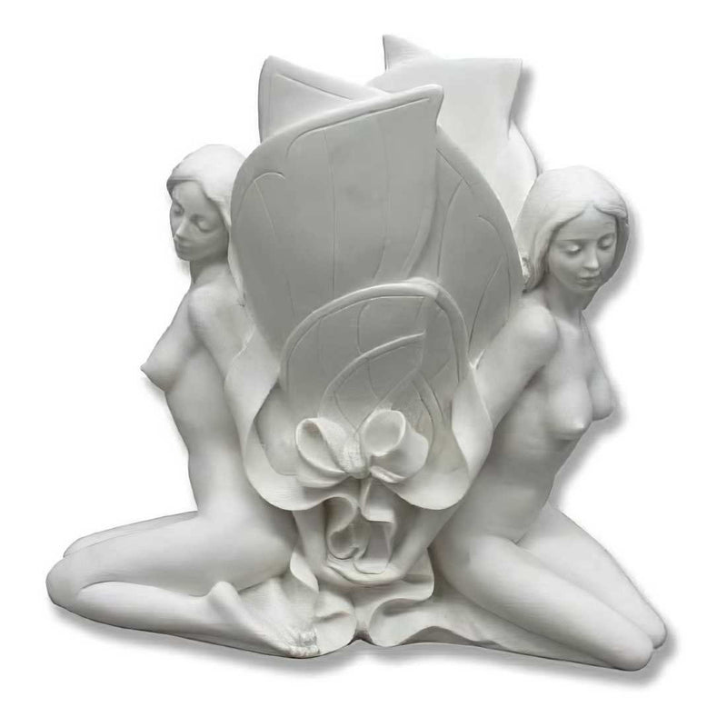 Fairy Twin White Marble Vase