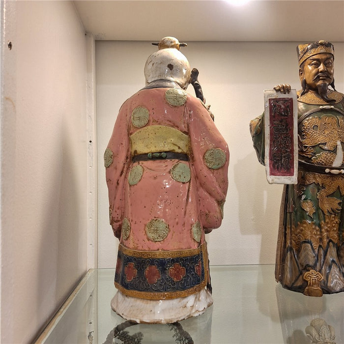 Fu Lu Shou Porcelain Statues Set of 3