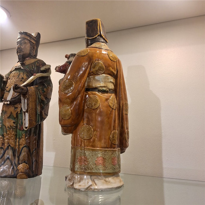 Fu Lu Shou Porcelain Statues Set of 3