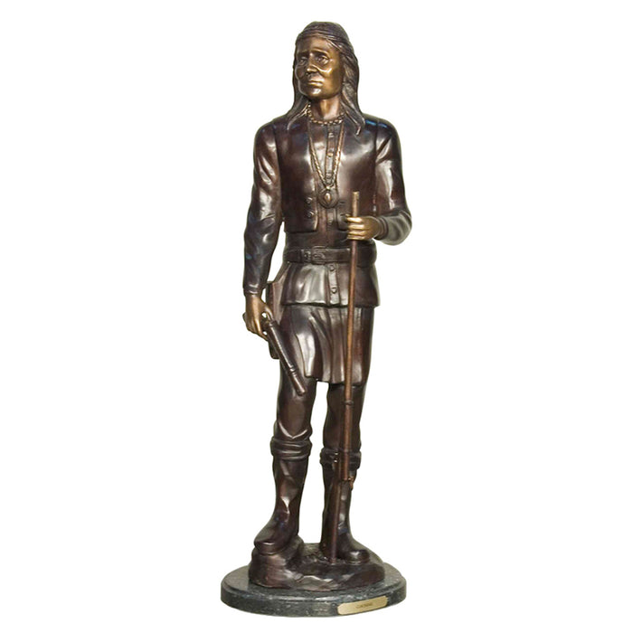 Geronimo Native American Bronze Sculpture