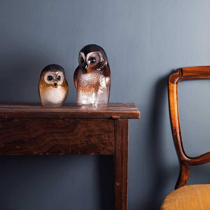 Safari Owl Brown Crystal Sculpture