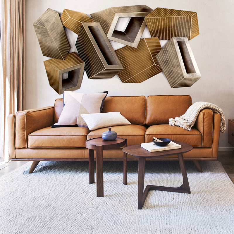 Geometic Prose Wall Sculpture