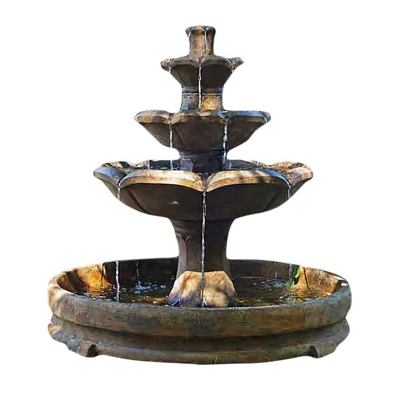 Montreux Three Tier Fountain- Cast Stone