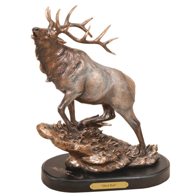 Herd Bull Elk Sculpture by Marc Pierce