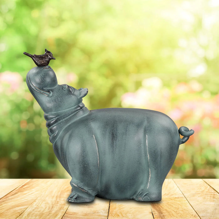 Hippo and Friend Statue