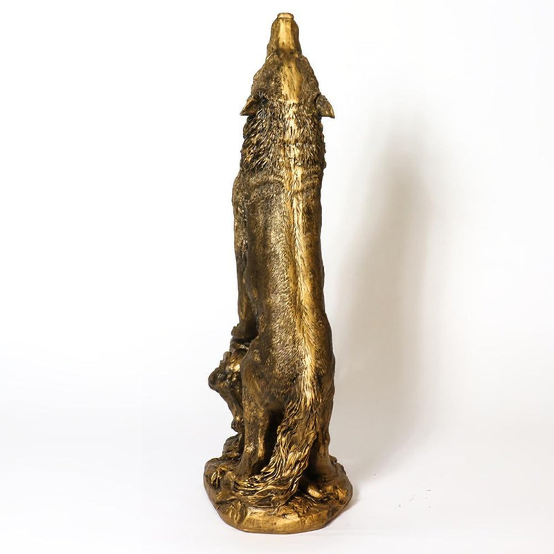 Howling Wolf Statue-37"H