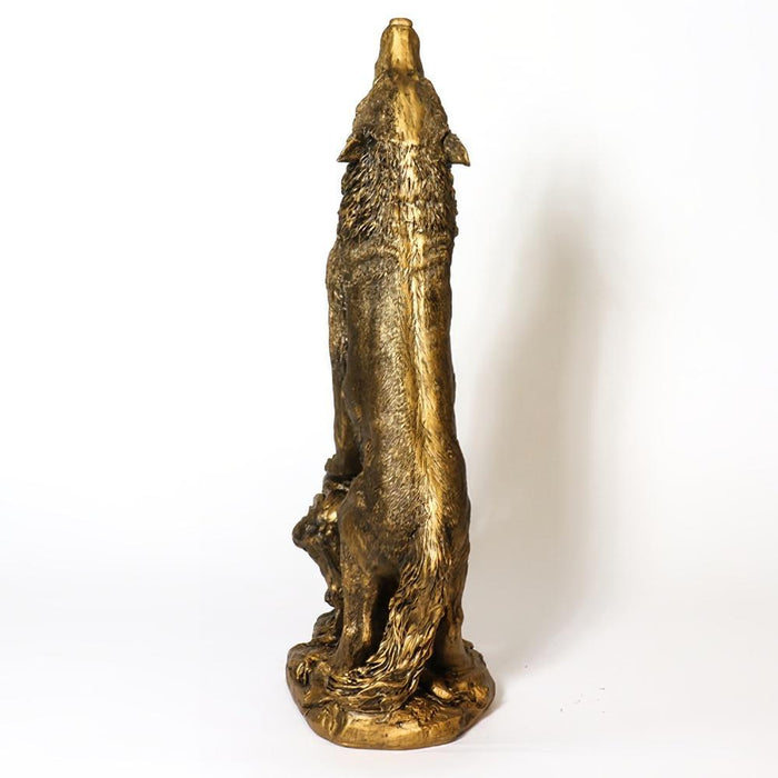 Howling Wolf Statue-37"H