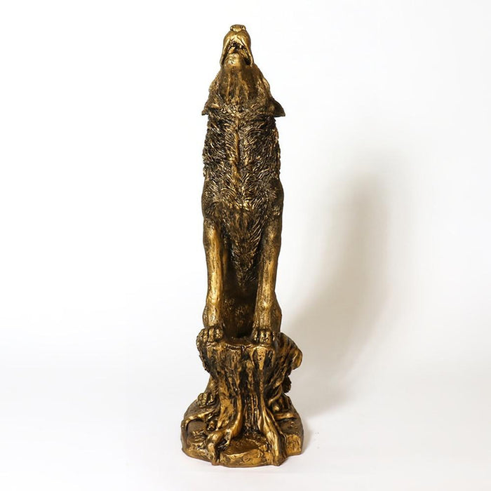 Howling Wolf Statue-37"H