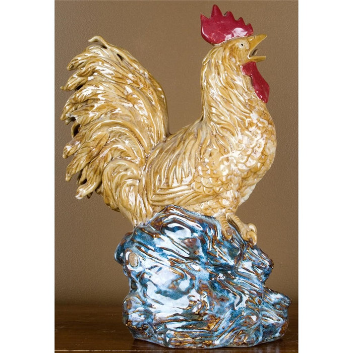 Porcelain Kitchen Rooster Statue