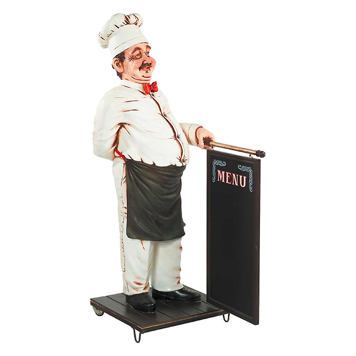 Standing Chef with Chalkboard Statue — AllSculptures