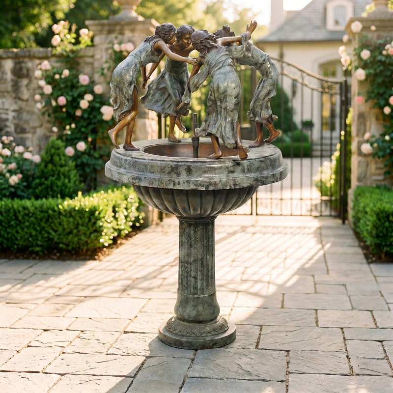 Ladies Dancing Bronze Fountain