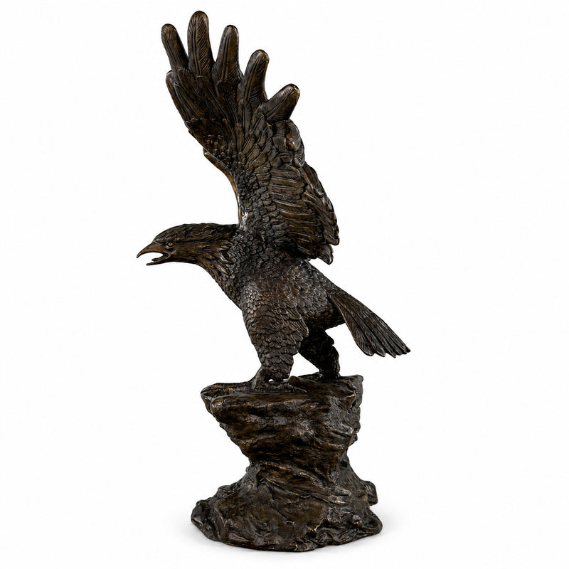 Large Bald Eagle Bronze Sculpture
