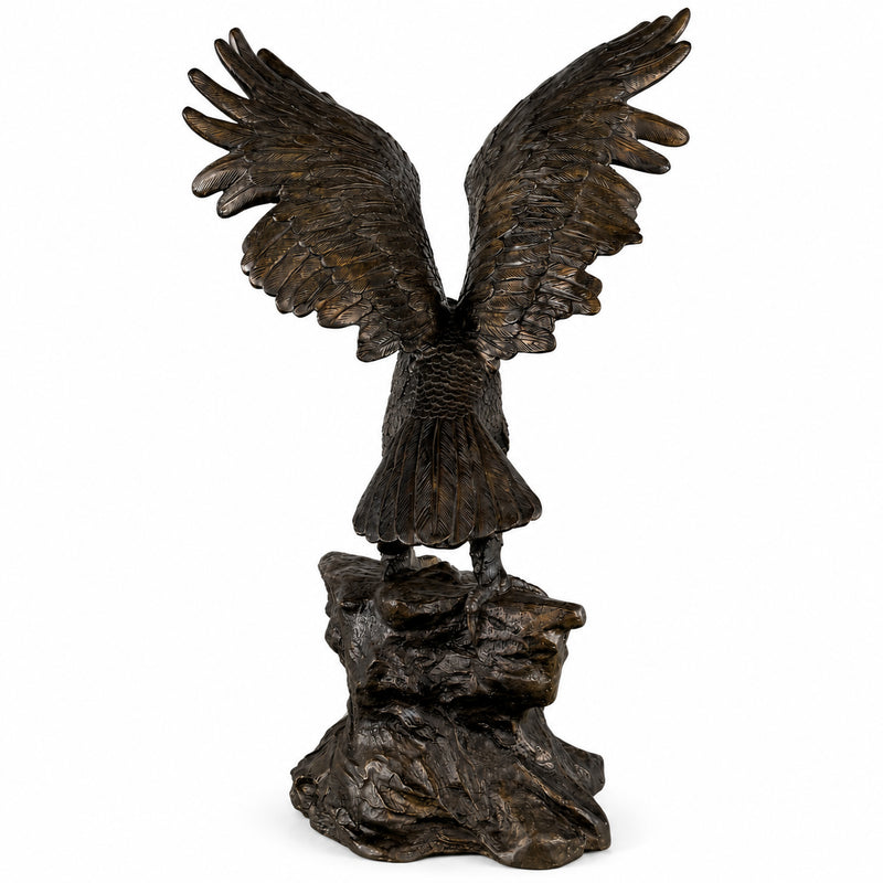 Large Bald Eagle Bronze Sculpture
