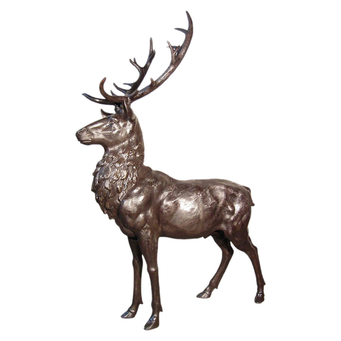 Large Elk Bronze Sculpture