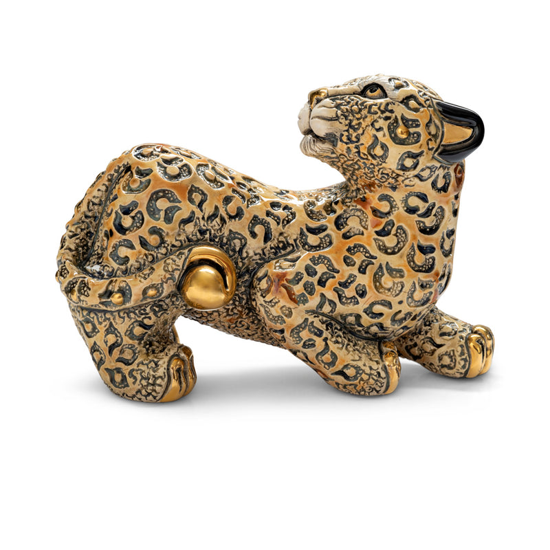 Leopard Figurine-Ceramic
