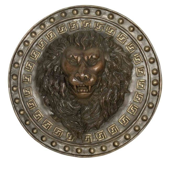 Lion Head Round Medallion Wall Fountain Spitter