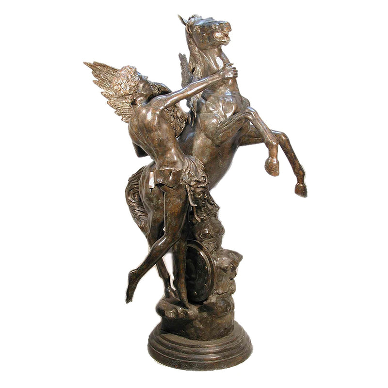 Mercury and Pegasus Bronze Sculpture