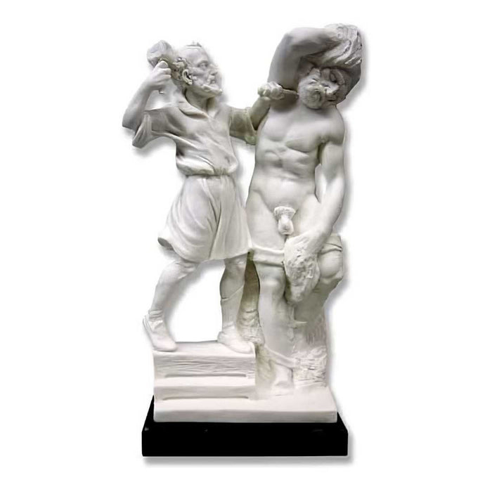 Michelangelo the Sculptor White Marble Statue
