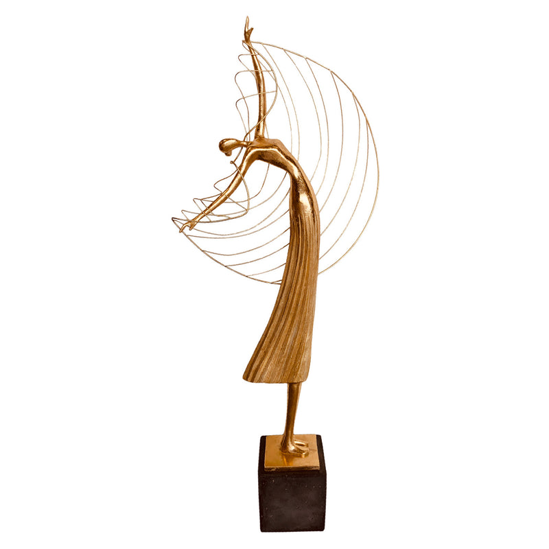 Modern Dancer Sculpture-Gold