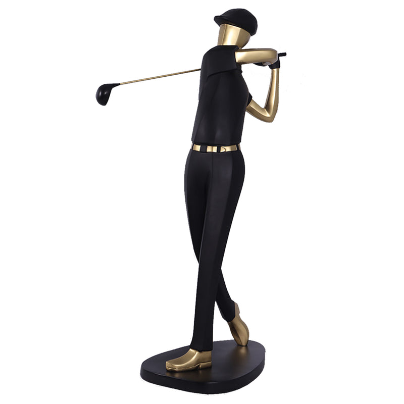 Modern Golfer Floor Sculpture