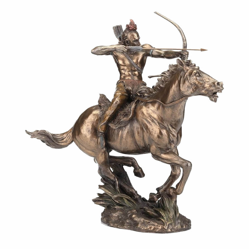 Mohican Warrior On Horseback Sculpture