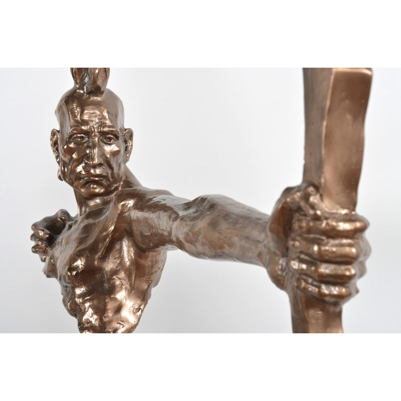 Mohican Warrior with Bow Statue