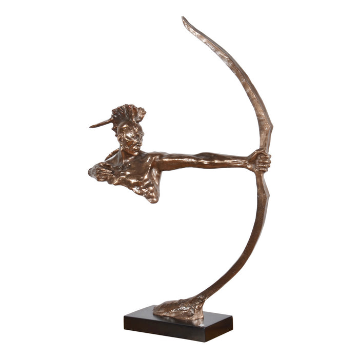 Mohican Warrior with Bow Statue
