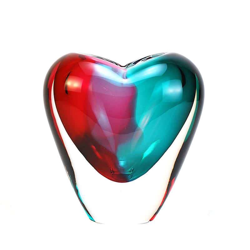 Murano Glass Heart Vase