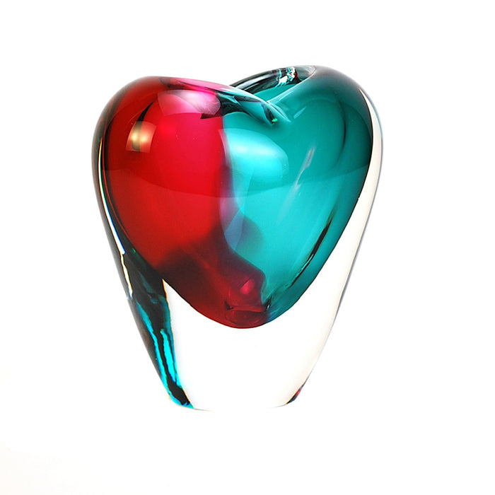 Murano Glass Heart Vase