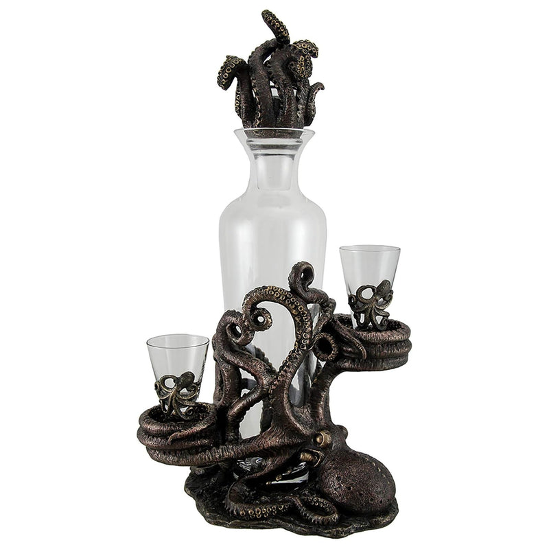 Octopus Decanter Set (with 2 shot glasses)