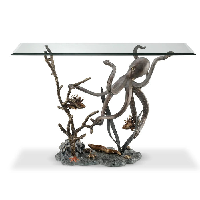 Octopus and Sea Life Console Table