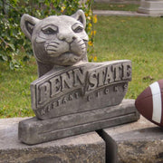 Penn State Lion statue in outdoor setting