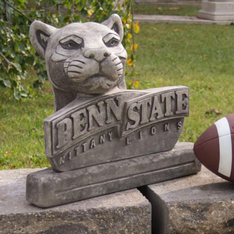 Penn State Lion statue in outdoor setting