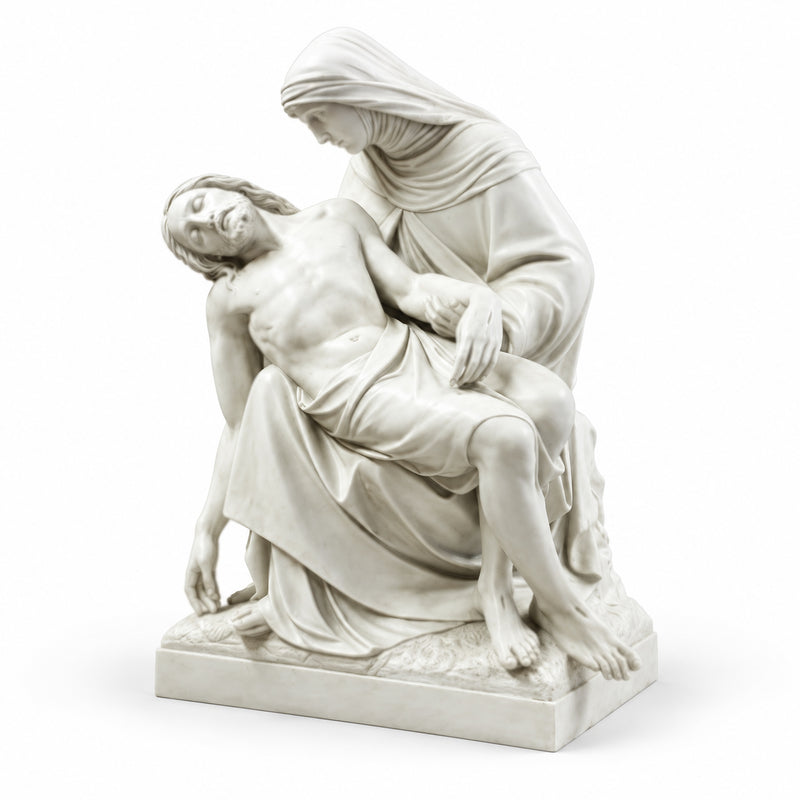 Pieta Statue of Mary and Jesus copy of original by Daprato