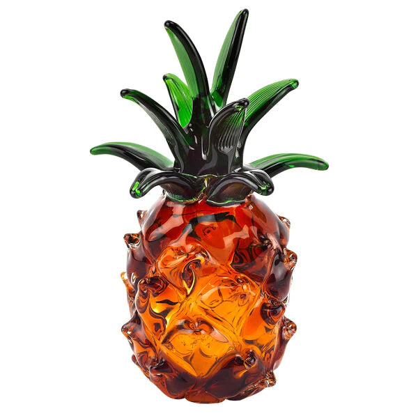 Art Glass Pineapple Sculpture