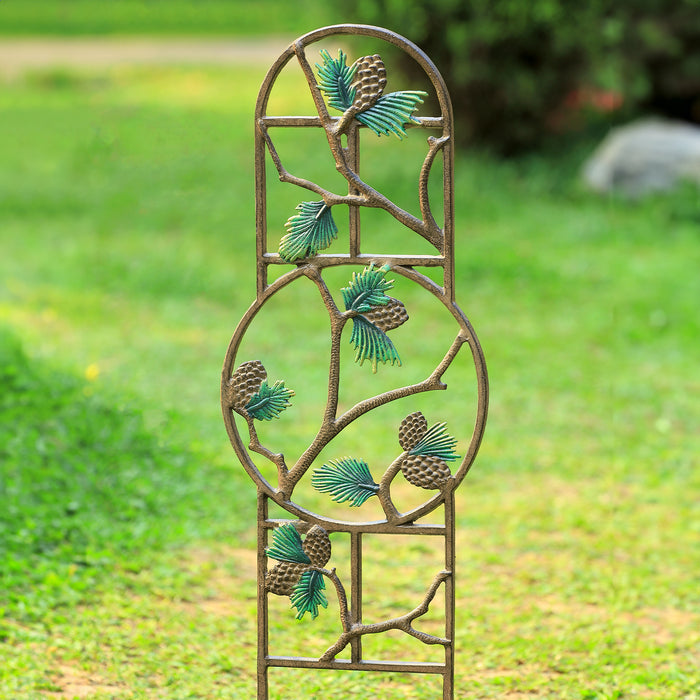 Pinecone and Branch Trellis for Garden