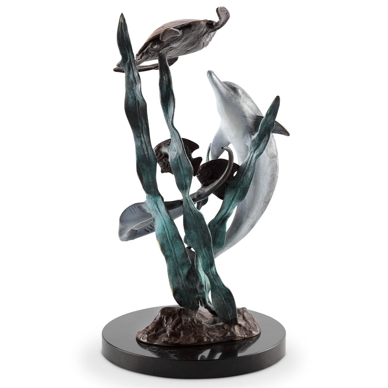 Playground Pals Dolphin and Turtle Sculpture