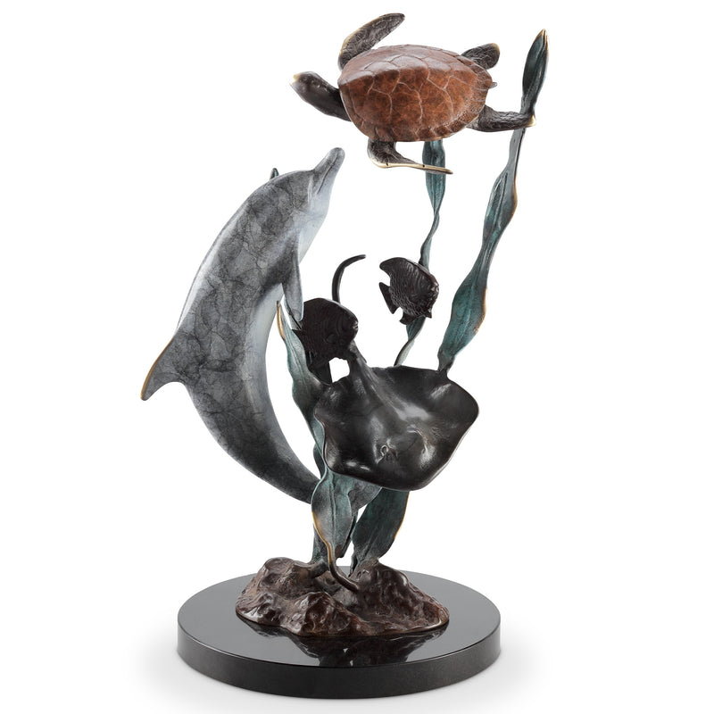 Playground Pals Dolphin and Turtle Sculpture