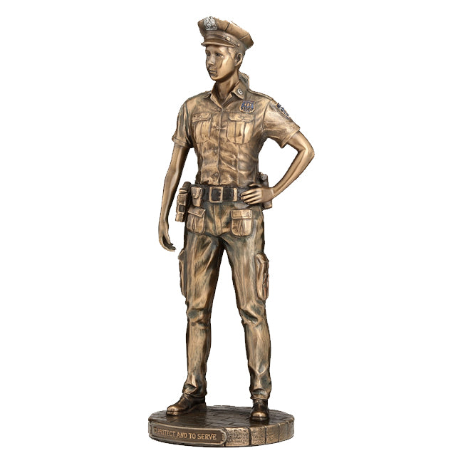 Police Woman-To Protect And To Serve Statue