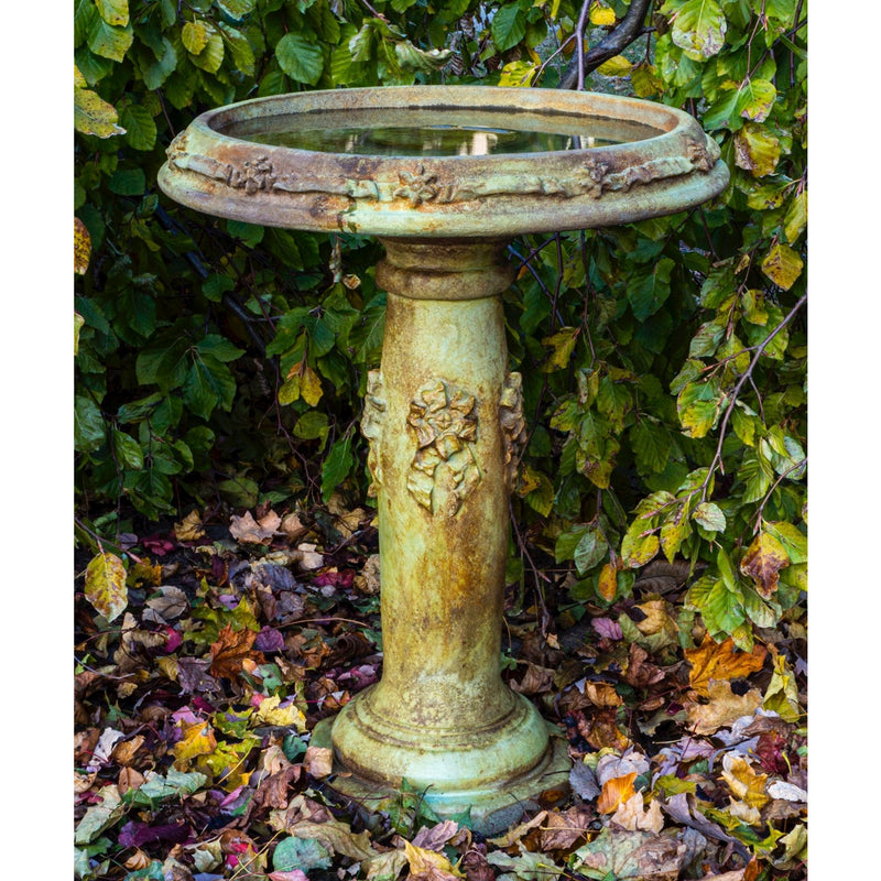Ribbon Birdbath- Cast Stone