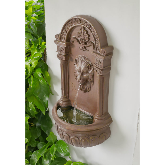 Regal Lion Wall Fountain