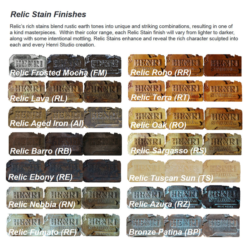 Henri Studio Cast Stone Finish Samples