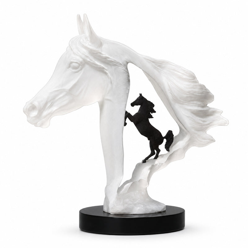 royal arabian horse sculpture by kitty cantrell