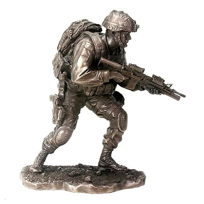 On The Move Soldier Statue